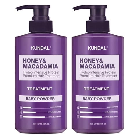 Honey & Macadamia Hair Treatment [Baby Powder], 500mlx2ea, 1pack