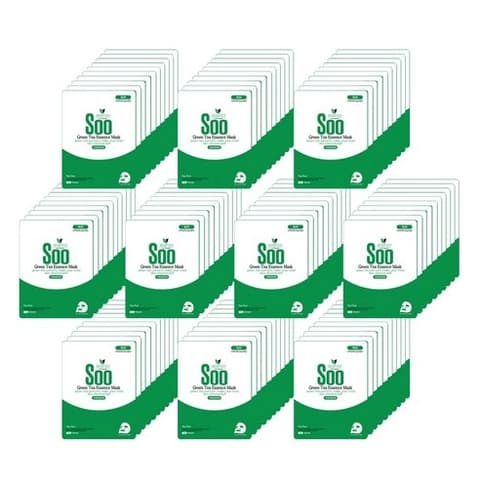 Soo Green Tea Sheet Mask, 100ea