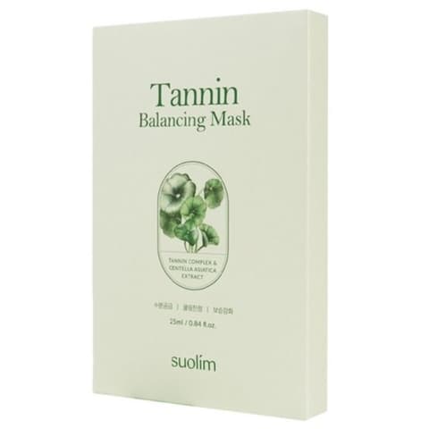 Tannin Cica Balancing Sheet Mask, 5ea