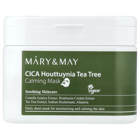 Cica Houttuynia Cordata Tea Tree Calming Mask, 30ea, 1pack