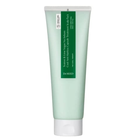 Tea Tree & Lime Vegan Oily Scalp Cooling Hair Loss Care Capsule Scalp Pack, 250ml, 1pack