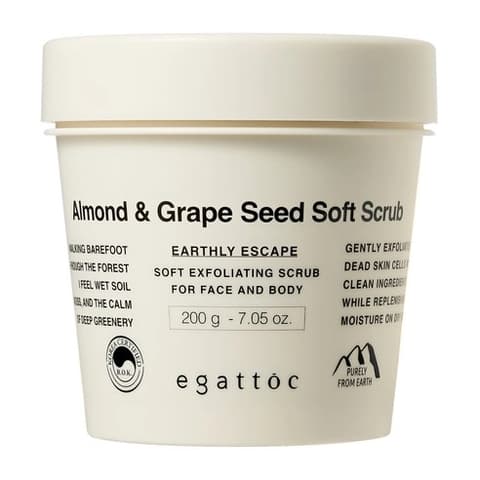 Almond & Grapeseed Soft Scrub, 200g, 1pack