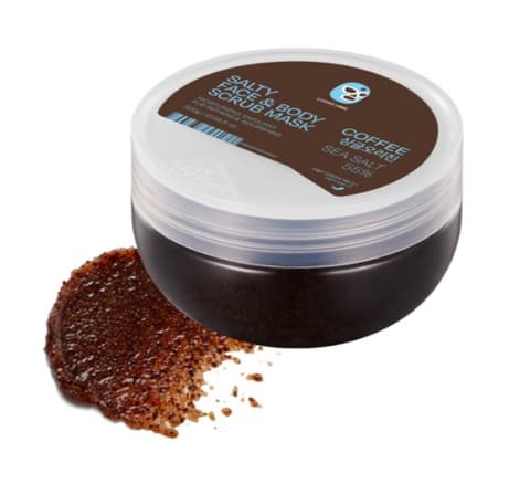 Salty Coffee Face & Body Scrub Mask, 300g, 1pack