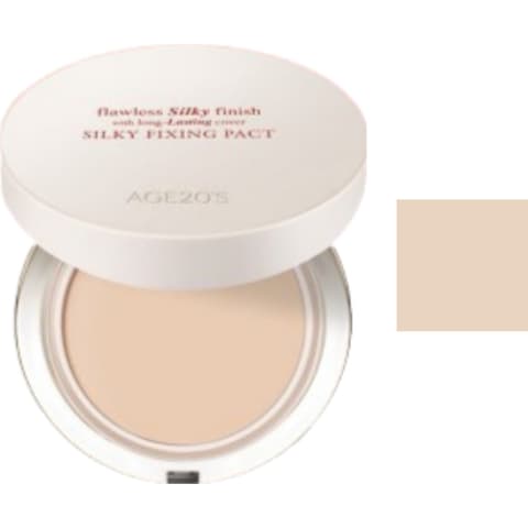Silky Fixing Pact [SPF50+/PA++++], 2ea, No.23 Medium Beige, 1set
