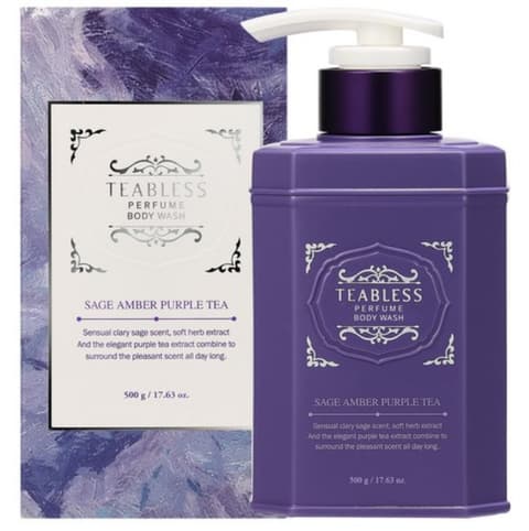 Sage Amber Purple Tea Perfume Body Wash, 500g, 1pack