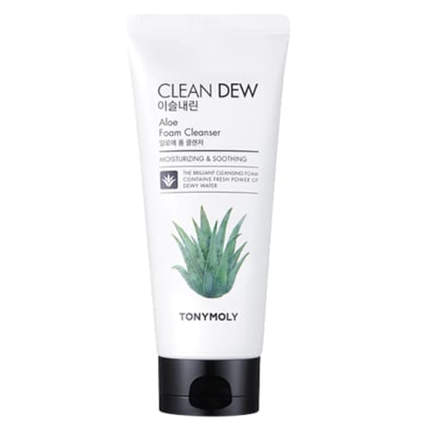 Clean Dew Foam Cleanser [Aloe], 180ml, 1pack
