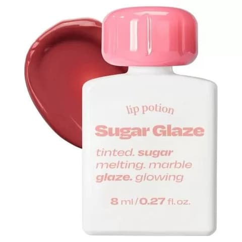 Lip Potion Sugar Glaze Tint, 8ml, 17 Rose Cookie Ball, 1pack