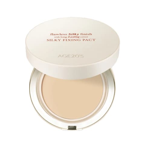 Silky Fixing Pact [SPF50+/PA++++], 2ea, No.21 Light Beige, 1set