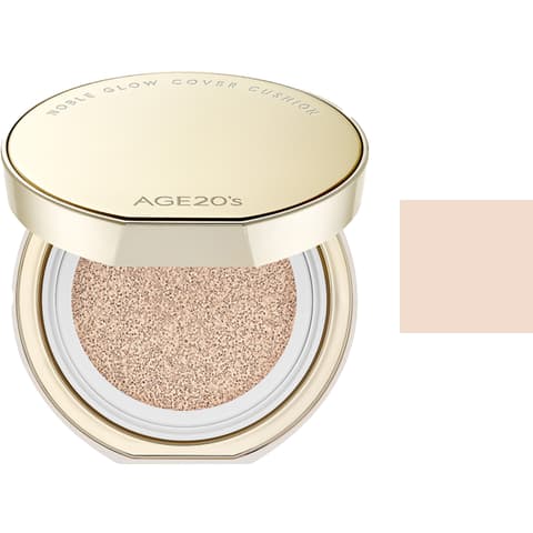 Noble Glow Cover Cushion [SPF40/PA+++], 21 Neutral Ivory, 12g+12g(Refill), 1set