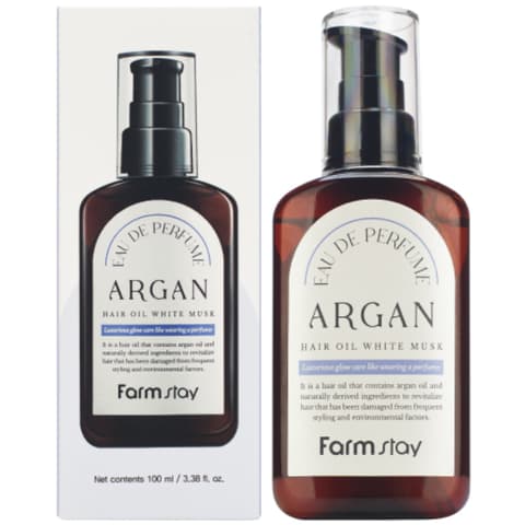 Eau De Parfum Argan Hair Oil [White Musk], 100ml, 1pack