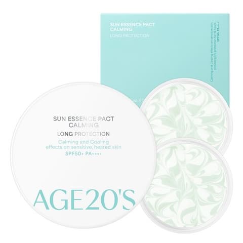 Sun Essence Pact Calming Long Protection [SPF50+/PA++++], 12.5g+12.5g(Refill), 1pack
