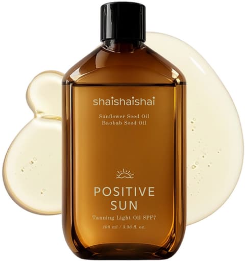 Positive Sun Tanning Light Oil [SPF7], 100ml, 1pack