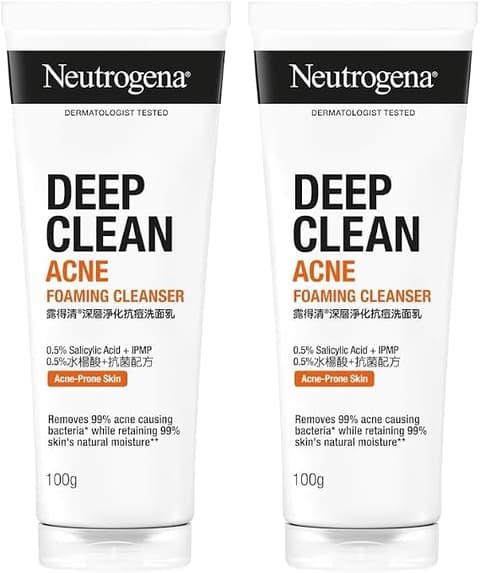 Deep Clean Acne Foaming Cleanser, 100g, 2ea