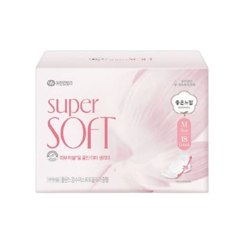 Super Soft Sanitary Pads, 18ea, 1pack