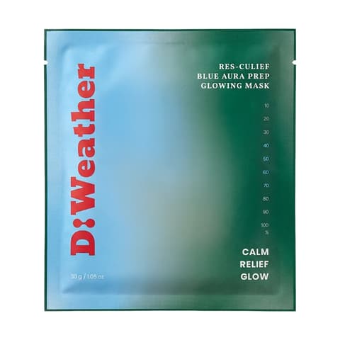 Res-Culief Blue Aura Prep Glowing Mask, 10ea, 1pack