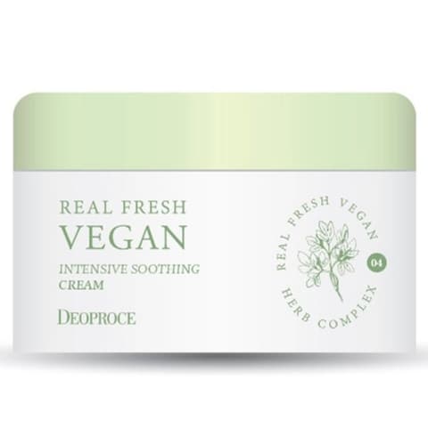 Real Fresh Vegan Intensive Soothing Cream, 100g, 1pack