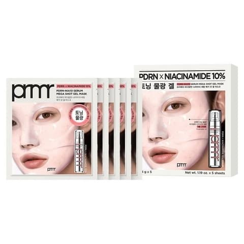 PDRN Nia10 Serum Mega Shot Gel Mask, 5ea, 1pack