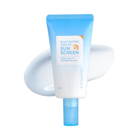 Blue Feather Tone-Up Sunscreen [SPF50+/PA++++], 40ml, 1pack