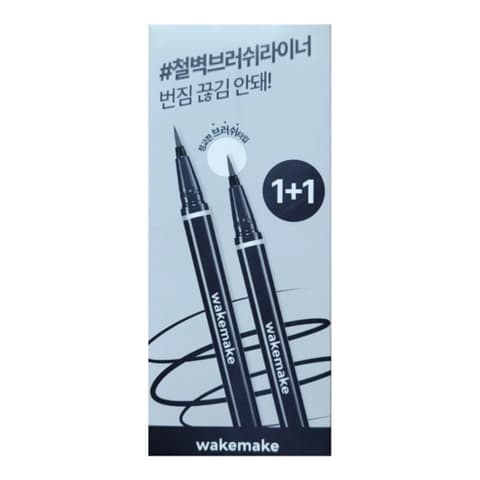 Any-Proof Brush Eyeliner, 0.4g, 01 Black, 2ea, 1pack