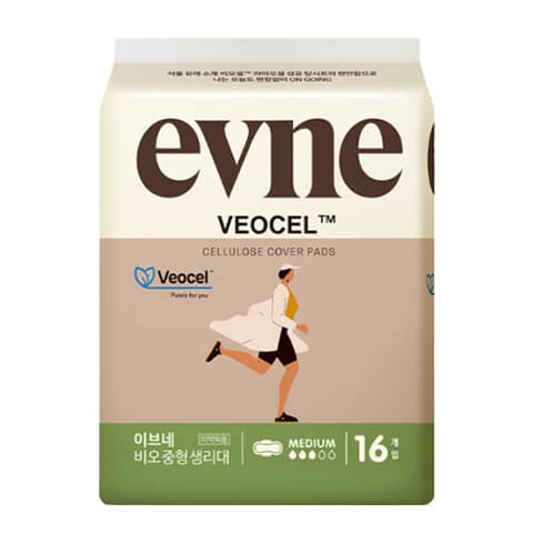 Premium Veocel Sanitary Pads Medium, 16ea, 1pack