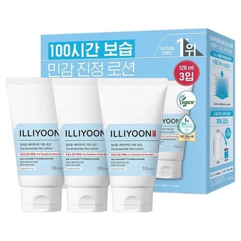 ILLIYOON Ceramide Ato Lotion, 128ml*3