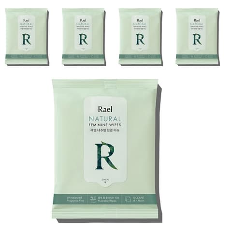 Natural Feminine Wipes, 10eax5, 1pack