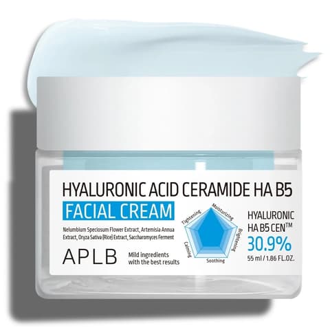 Hyaluronic Acid Ceramide HA B5 Facial Cream, 55ml, 1pack