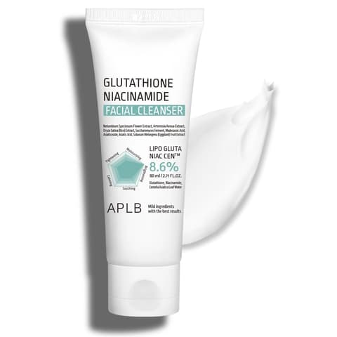 Glutathione Niacinamide Facial Cleanser, 80ml, 1pack