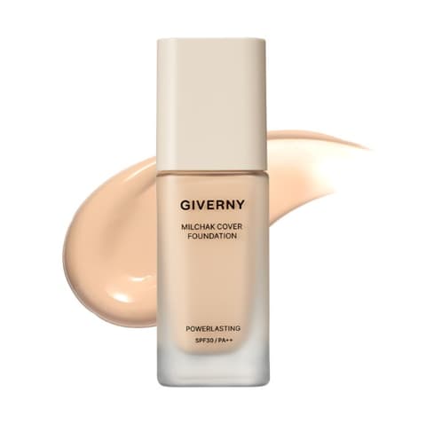 Milchak Cover Foundation [SPF30/PA++], 30ml, 22 Natural Beige, 1pack