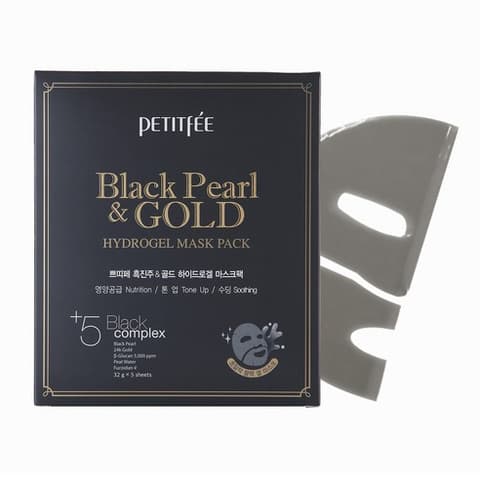 Black Pearl Gold Hydrogel Sheet Mask, 5ea, 1pack