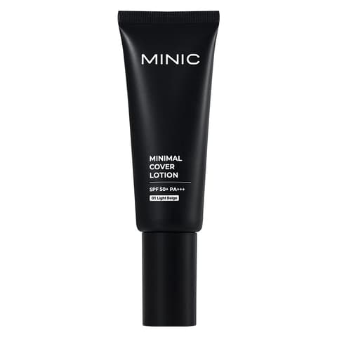 Minimal Cover Lotion SPF50+ PA+++, 01 Light Beige, 40ml, 1pack
