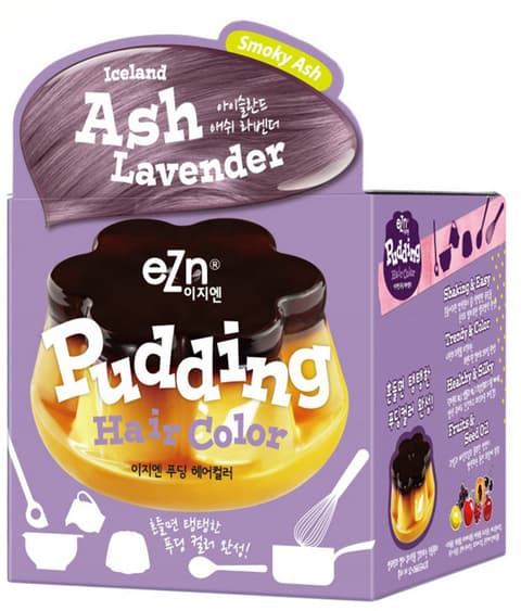 Pudding Hair Color [Iceland Ash Lavender], 70mlx2ea (Color Cream+Developer)
