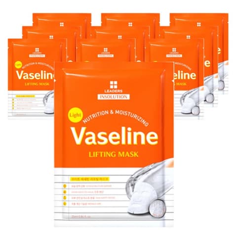 LEADERS Insolution Light Vaseline Lifting Mask, 10ea, 1pack