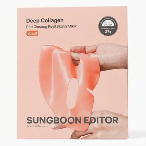 Deep Collagen Red Ginseng Revitalizing Mask, 4ea, 1pack
