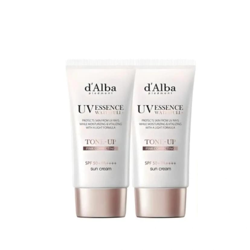 d'Alba Waterful Tone-up Sun Cream [SPF50+/PA++++], 50ml*2 - Image 1