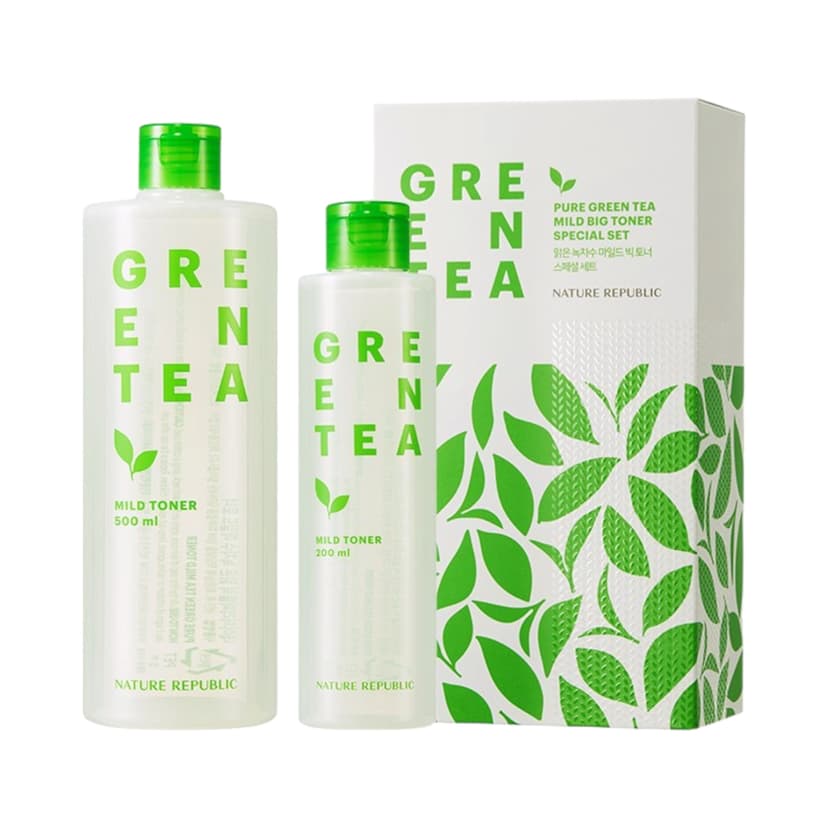 Clear Green Tea Water Mild Big Toner Set - Image 1