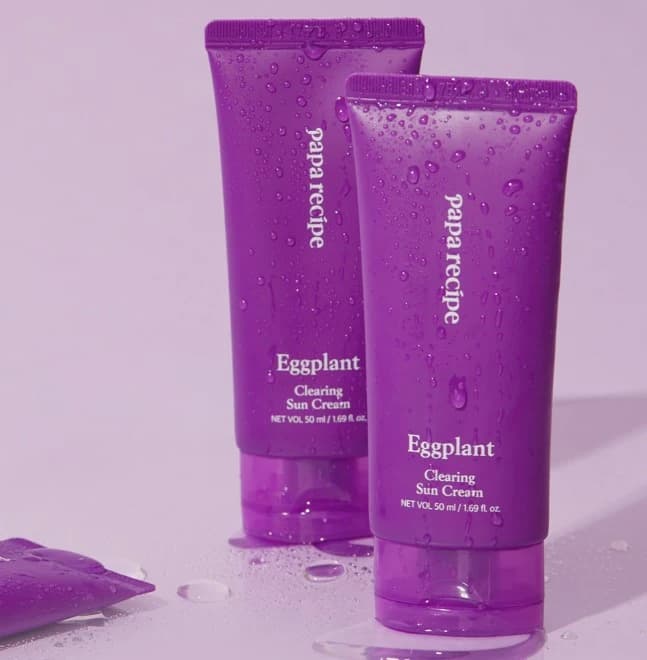 Eggplant Clearing Sun Cream [SPF50+/PA++++] - Image 3