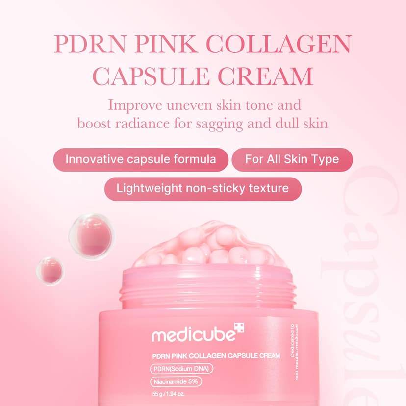 medicube PDRN Pink Collagen Capsule Cream, 55g - Image 3