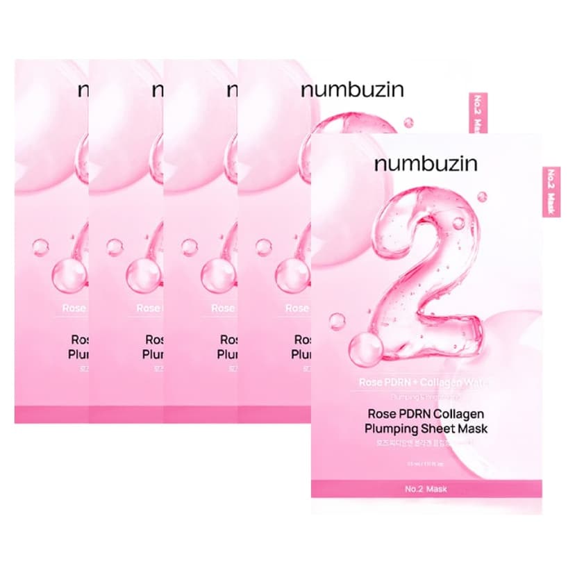 No.2 Rose PDRN Collagen Plumping Sheet Mask - Image 1