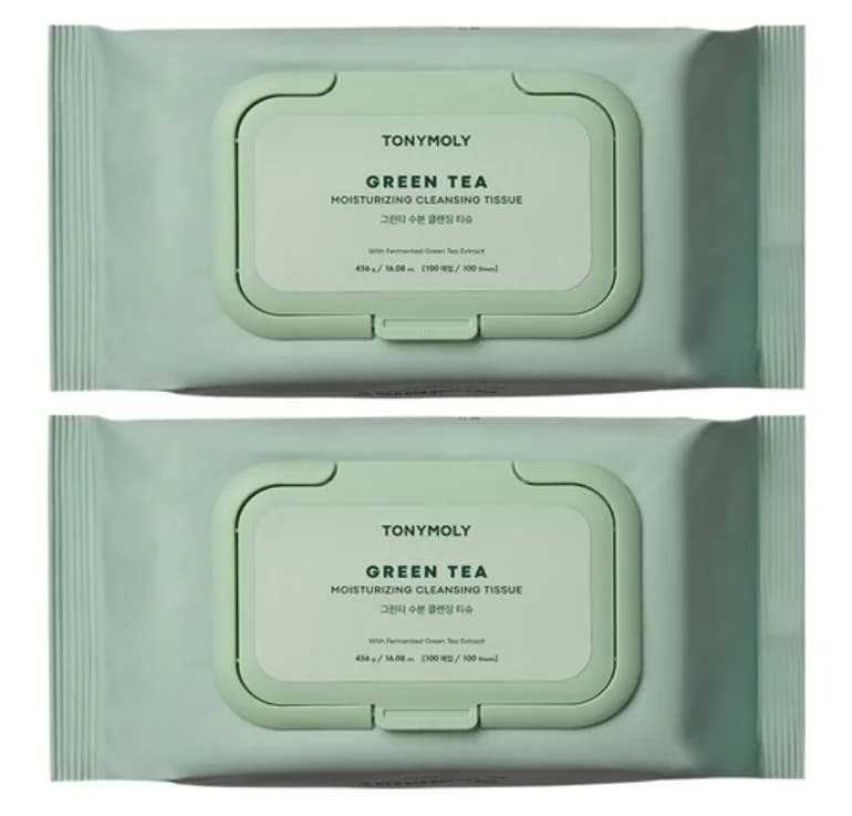 Green Tea Hydrating Cleansing Tissue - Image 1