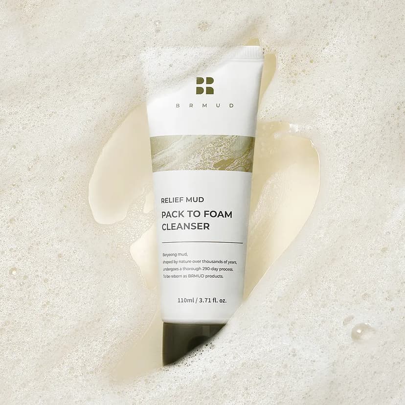 Relief Mud Pack-to-Foam Cleanser, 110ml, 1pack - Image 3