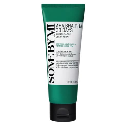 AHA BHA PHA 30 Days Miracle Acne Clear Foam, 100ml, 2packs - Image 1