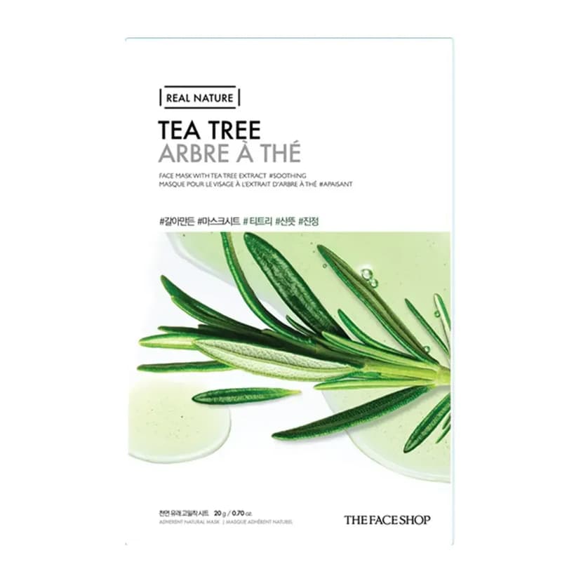 Real Nature Tea Tree Sheet Mask, 10ea - Image 1
