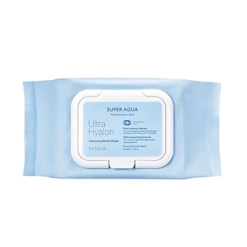 Super Aqua Ultra Hyalon Cleansing Water Tissue, 30ea - Image 1
