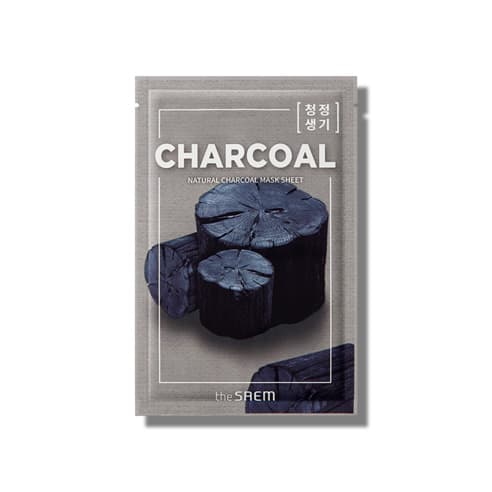 Natural Charcoal Sheet Mask, 10ea - Image 1