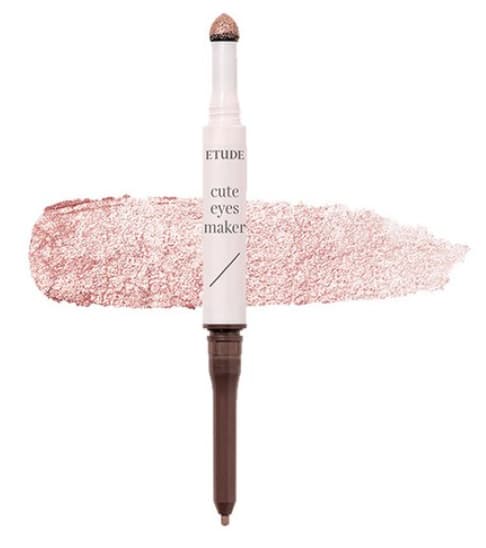 Cute Eyes Maker, Rose Shimmer, 1pack, 0.1g+0.5g - Image 1
