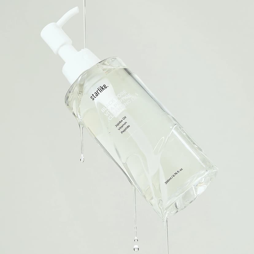 Black Pore Vita Peptide Cleansing Oil, 200ml, 1pack - Image 2
