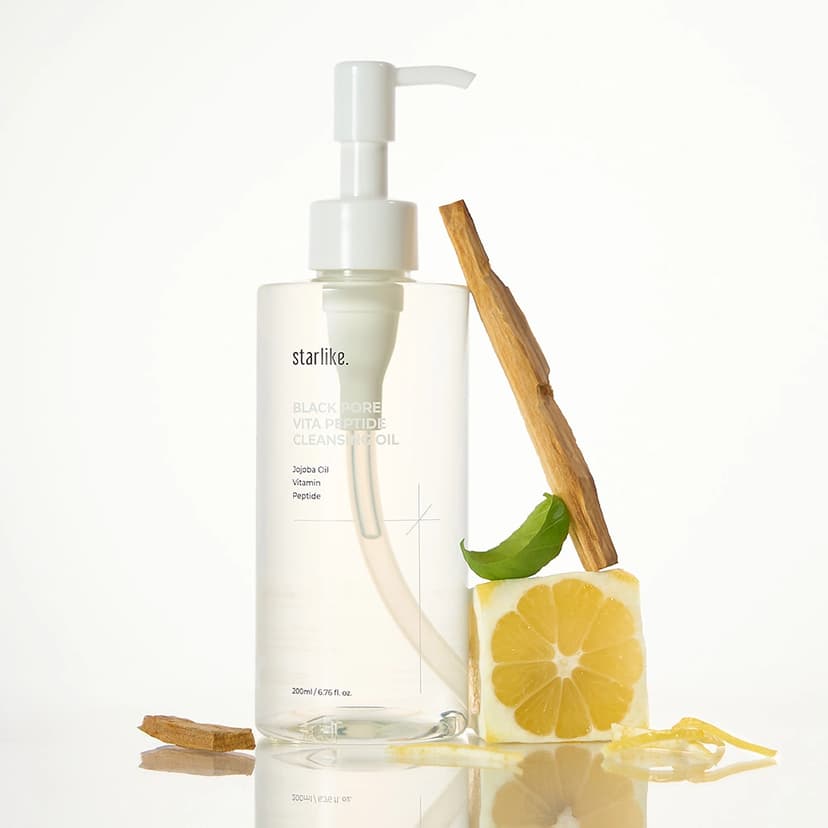 Black Pore Vita Peptide Cleansing Oil, 200ml, 1pack - Image 3
