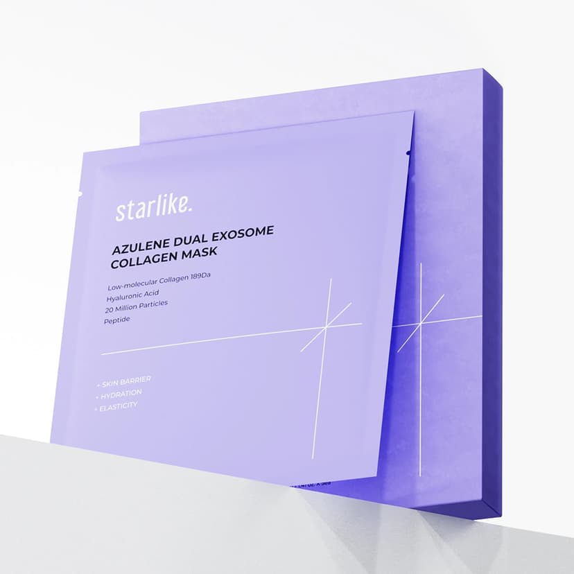 Azulene Dual Exosome Collagen Mask, 5ea, 1pack - Image 2