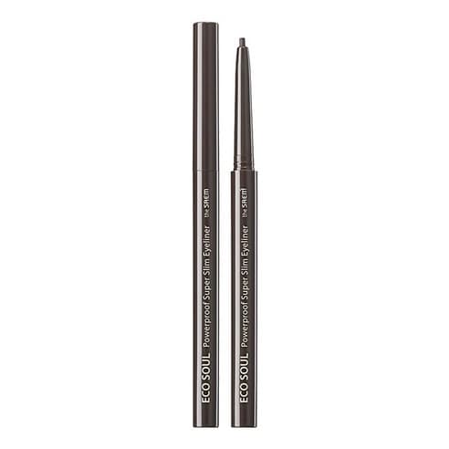 Eco Soul Powerproof Ultra Slim Eyeliner, 0.1g, Ash Black, 1pack - Image 1